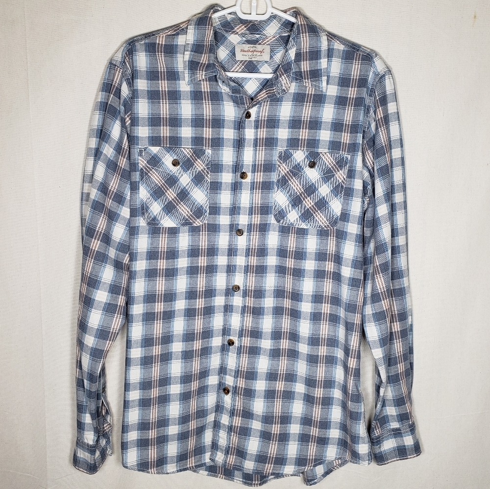 Flannel Weatherproof Vintage plaid button down S